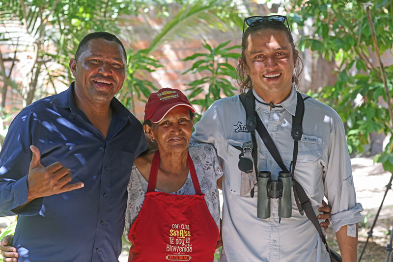 Johnny, his mom, and Juan Diego