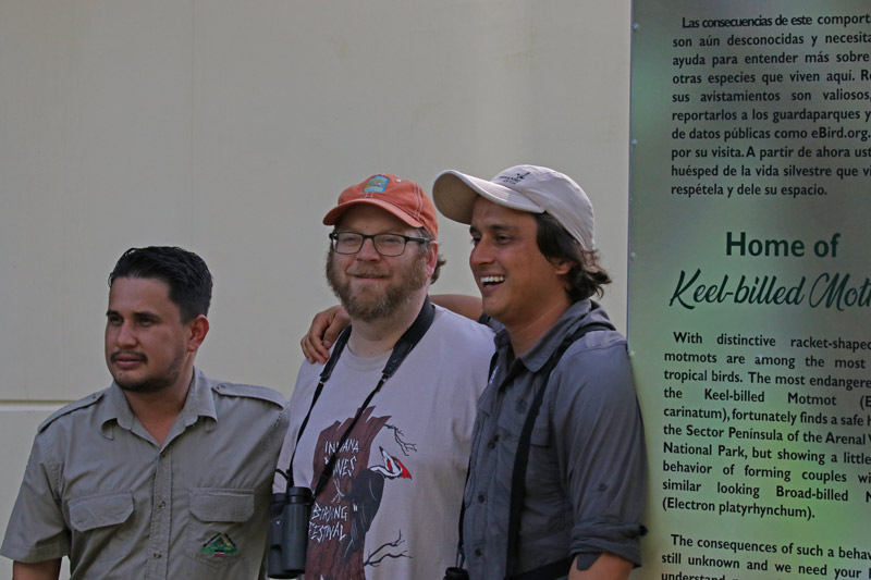 Brad Bumgardner (center) and Juan Diego Vargas (right)