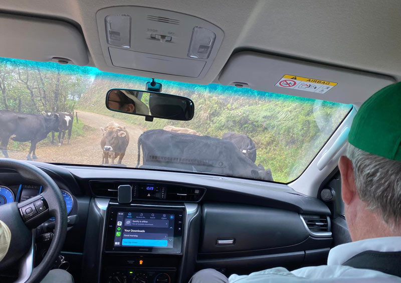 Ecuadorian road block