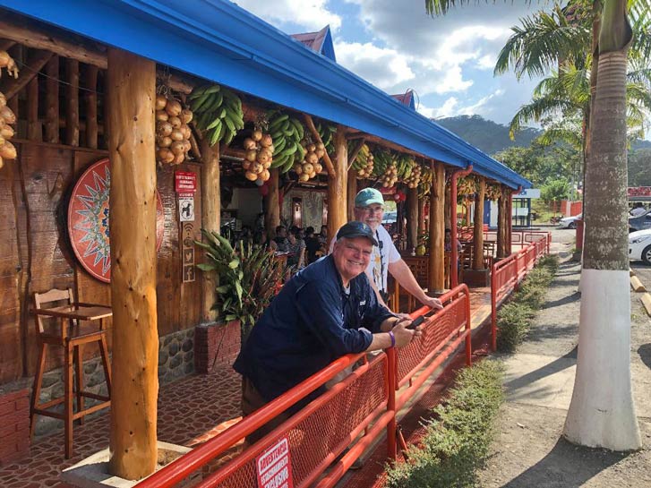 Bill and I outside the buffet